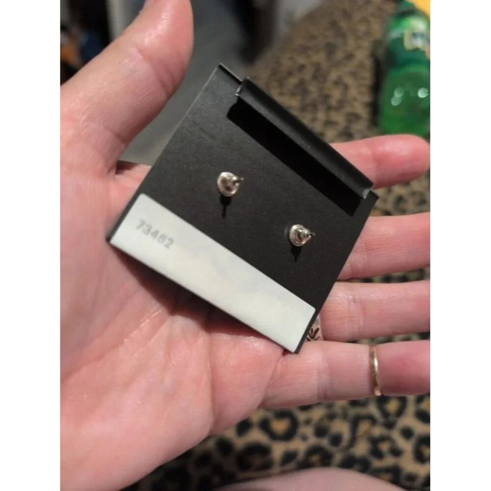 Sterling silver earrings with blue topaz